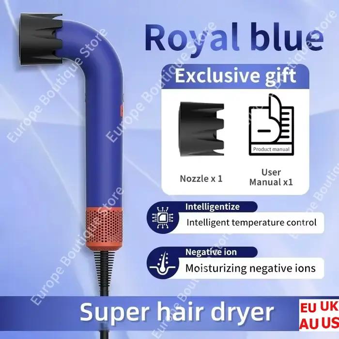 Super sèche-cheveux Salon de coiffure électrique vent soufflant sans feuilles