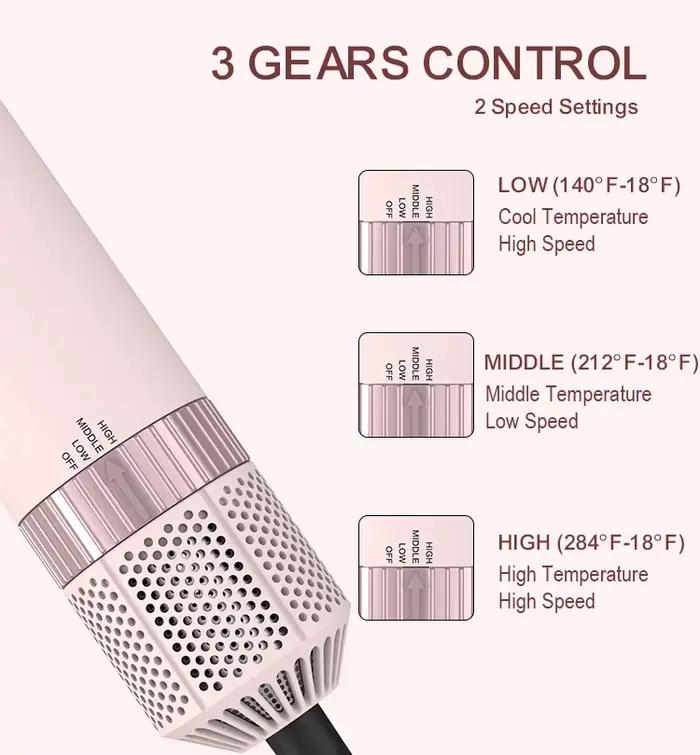 Brosse sèche-cheveux détachable 5 en 1