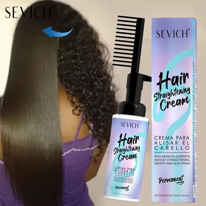 Crème lissante pour cheveux à la kératine avec peigne 100ml Répare