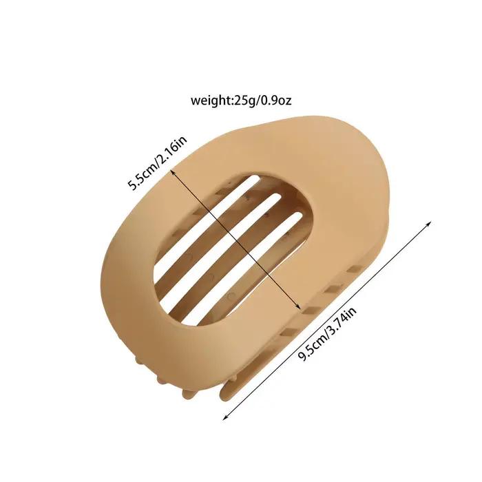 Pince à cheveux ovale plate Simple pour femmes