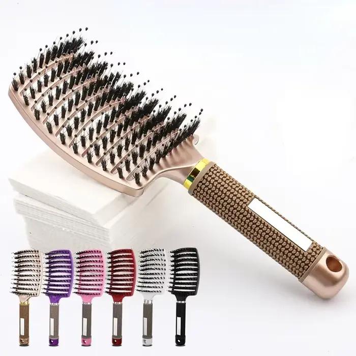 Brosse à cheveux en poils et Nylon pour femmes