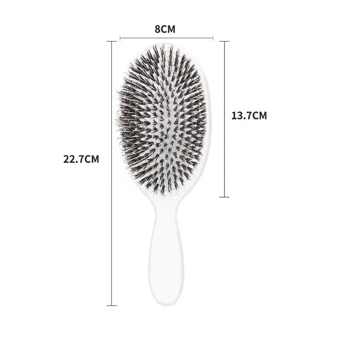 Brosse à cheveux en poils de sanglier