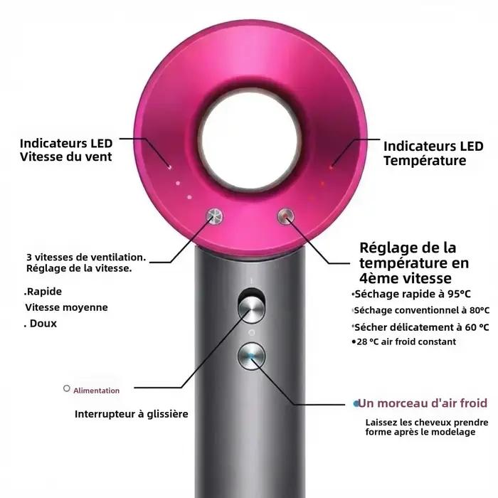 Sèche-cheveux intelligent SenCiciMen 1600W avec contrôle de la température