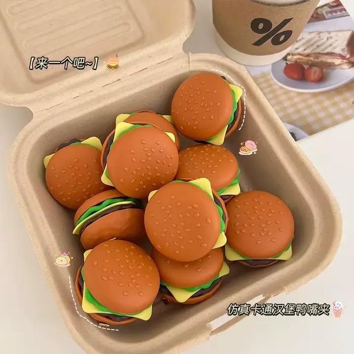 Barrettes à cheveux mignonnes en forme de burger