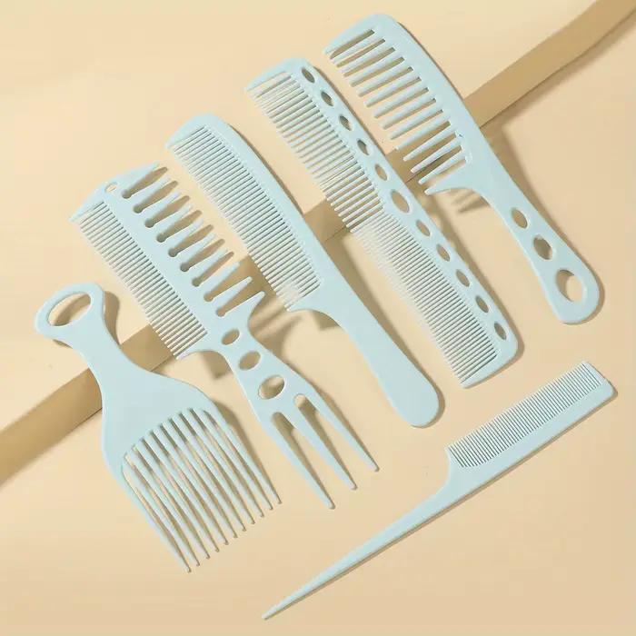 6 pièces/ensemble accessoires de coiffeur professionnels peignes de coiffure antistatiques homme style Design Salon