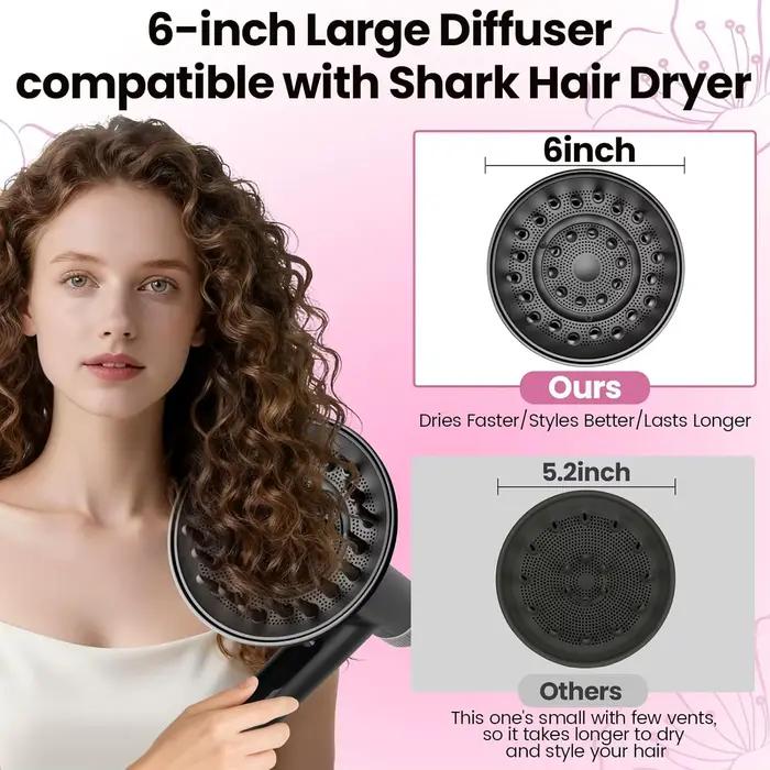 Diffuseur de sèche-cheveux grand format 6 pouces pour SpeedStyle