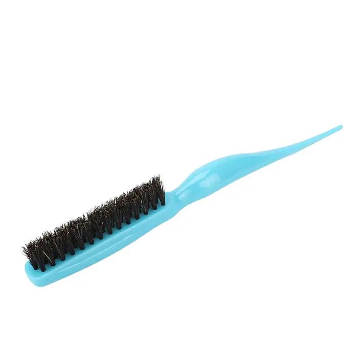 Brosse à touffeter les cheveux en nylon, outil de coiffure durable bleu, brosse à démêler professionnelle pour salon et usage domestique