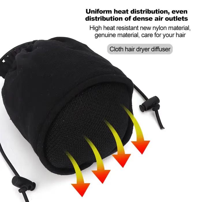 Diffuseur de sèche-cheveux à séchage rapide en tissu nylon