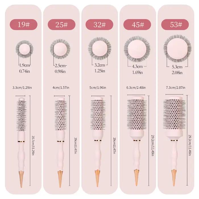 Brosse sèche ronde professionnelle pour barbier