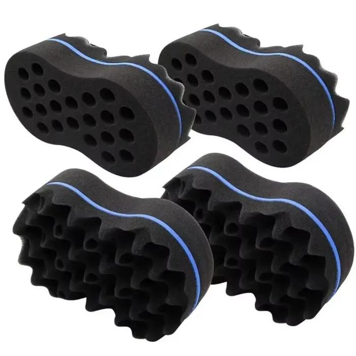 Brosse éponge de coiffure bouclée