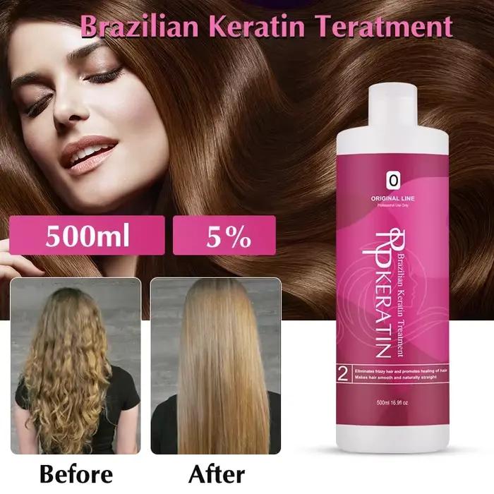 Lissage à la kératine pour traitement lissant des cheveux