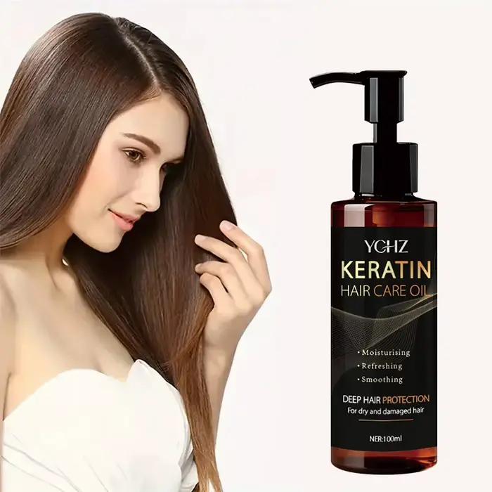 Huile capillaire à la kératine
