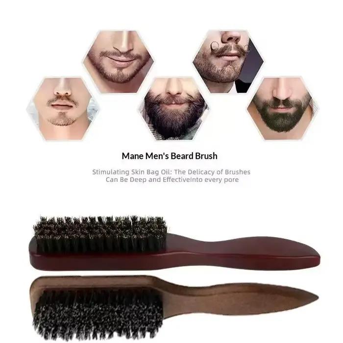Brosse à cheveux en bois à poils de sanglier