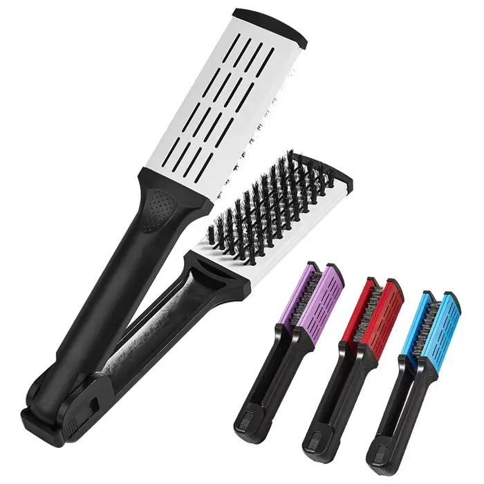 Brosse double antistatique pour coiffure