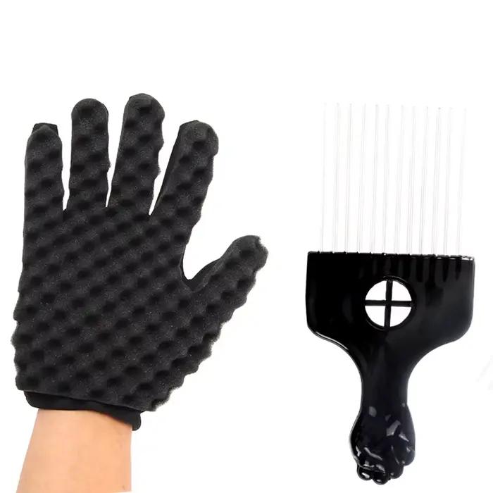 Brosse à cheveux en éponge professionnelle Double face