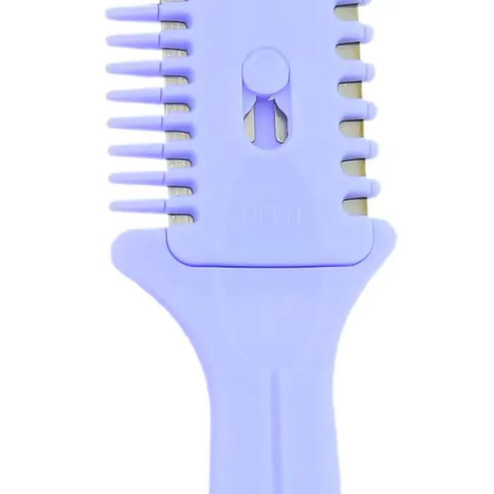 Brosse amincissante pour cheveux, peigne de rasoir pour barbier, outil de coiffure, lames de rasage, Salon de beauté, maison