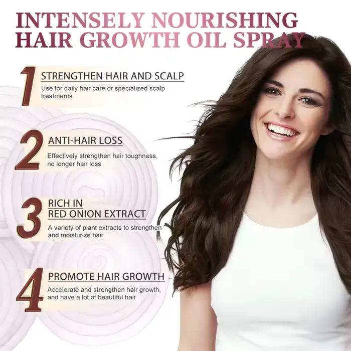 Huile capillaire à l'oignon rouge – Essence hydratante et nourrissante pour les cheveux