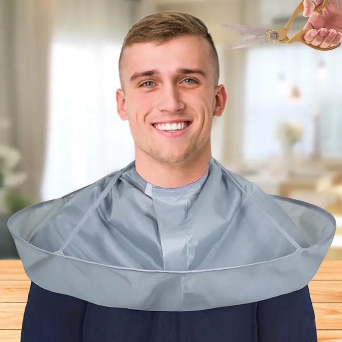 Cape de coiffure pliable de 60 mm de diamètre pour adultes, bavette de coupe et de rasage, outils de coiffure pour stylistes et coiffeurs