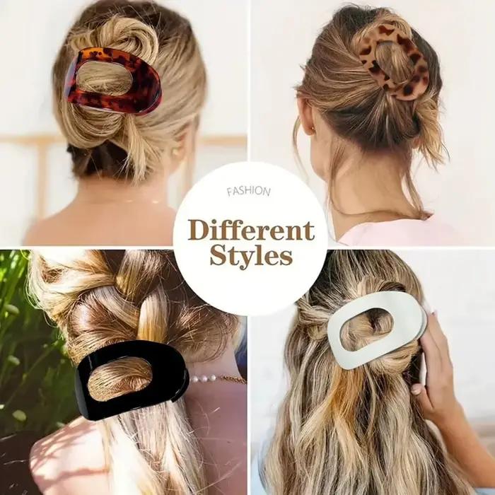 Pinces à cheveux plates 4 pièces