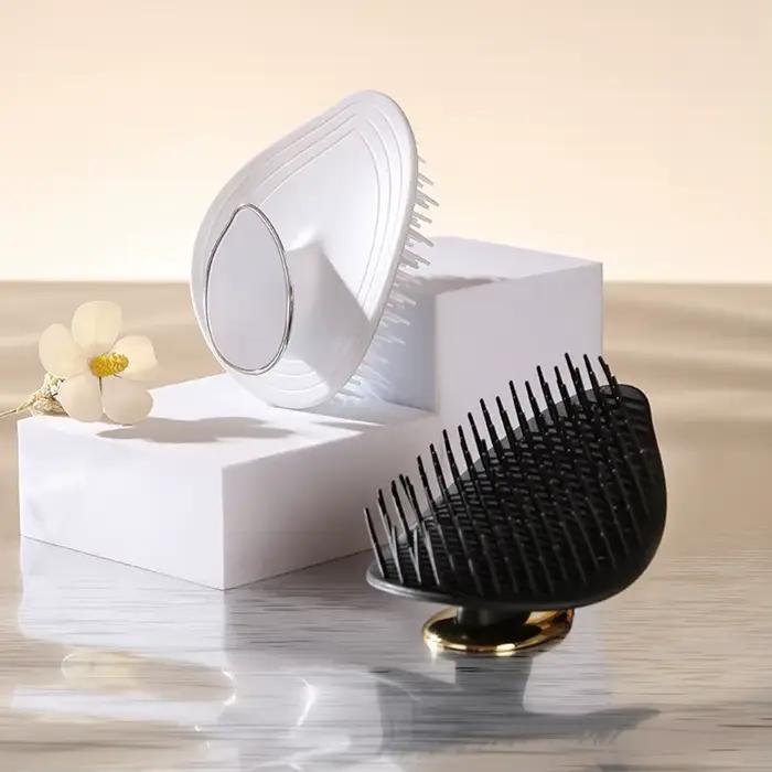 Brosse à shampoing pour massage du cuir chevelu en silicone – Essentiel de lavage des cheveux à domicile pour un