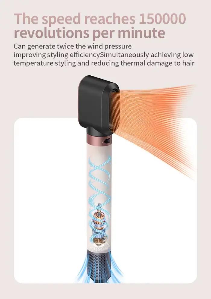 Nouveau Styler Multifonctionnel EU HS09 – Sèche-cheveux Automatique Bouclant à Air Chaud/Froid 1700W