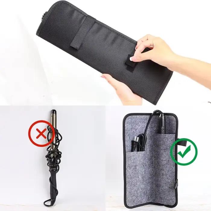 Sac de rangement pour lisseur de cheveux