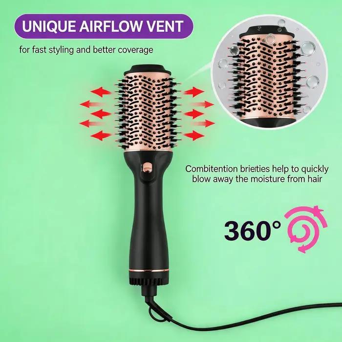 Brosse Sèche-Cheveux 4-en-1 Ionique