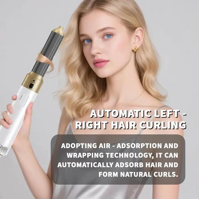 Ensemble de coiffage 5-en-1 Dyso Air : sèche-cheveux, lisseur, peigne à air chaud, outils et équipements de coiffure professionnels, cadeau