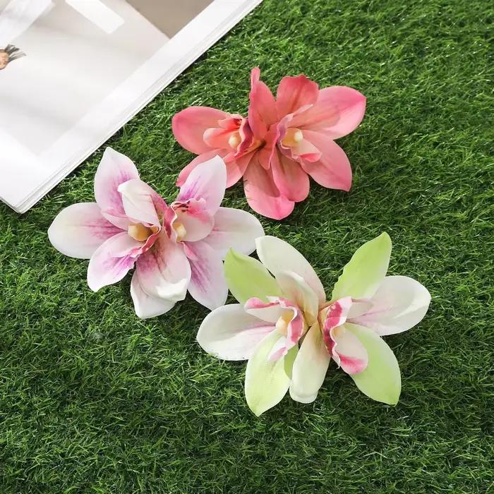 Barrettes à cheveux bohèmes en forme de fleurs d'orchidée