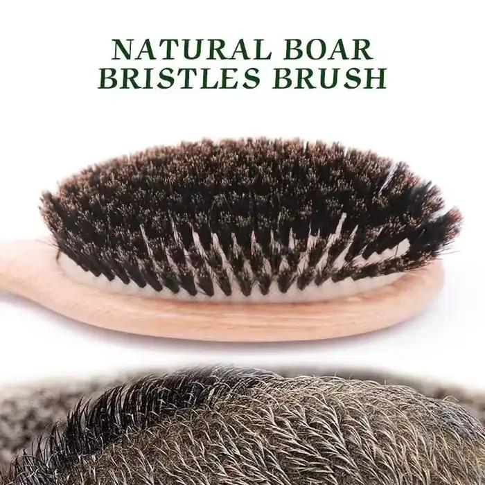 Brosse à cheveux en poils de sanglier pour femmes