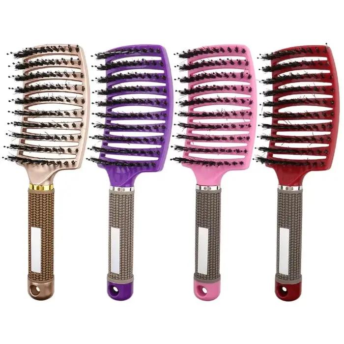 Brosse à cheveux en poils et Nylon pour femmes