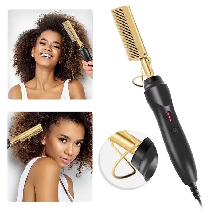 Peigne à cheveux droit portable