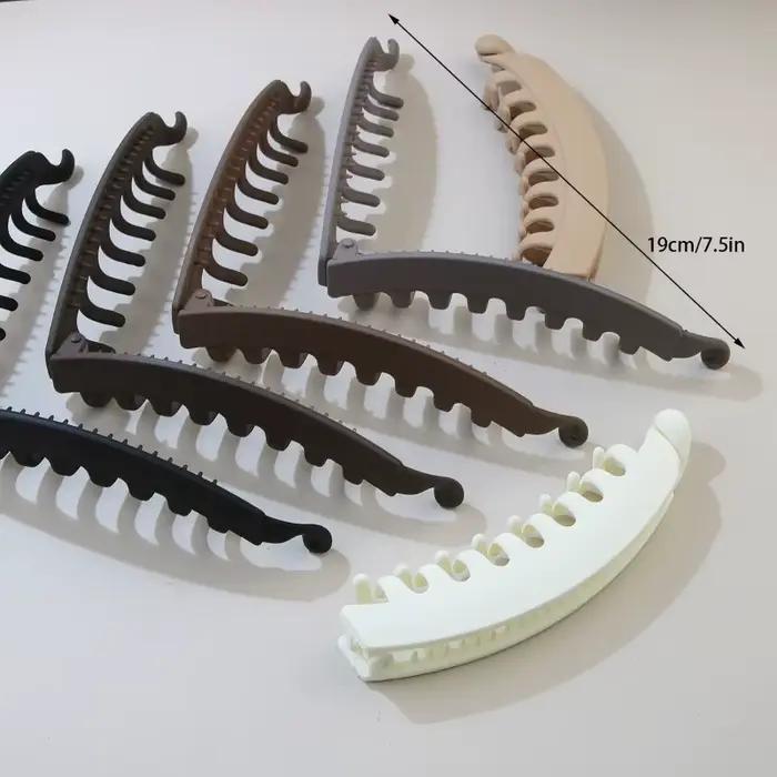 Grande pince à cheveux antidérapante de 5 pouces