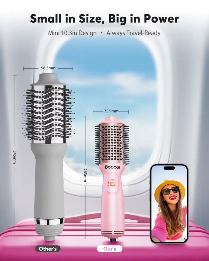 Brosse sèche-cheveux double tension 4 en 1