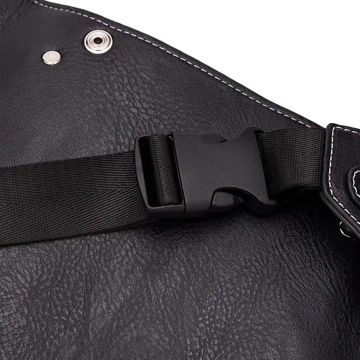Sac de coiffure en cuir PU, pochette à ciseaux, porte-étui avec ceinture à bandoulière, sac à outils de barbier, fournitures de coupe de cheveux
