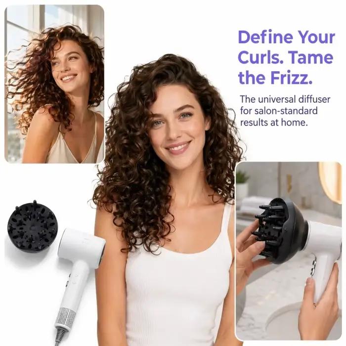 Diffuseur universel pour sèche-cheveux de couleur noire