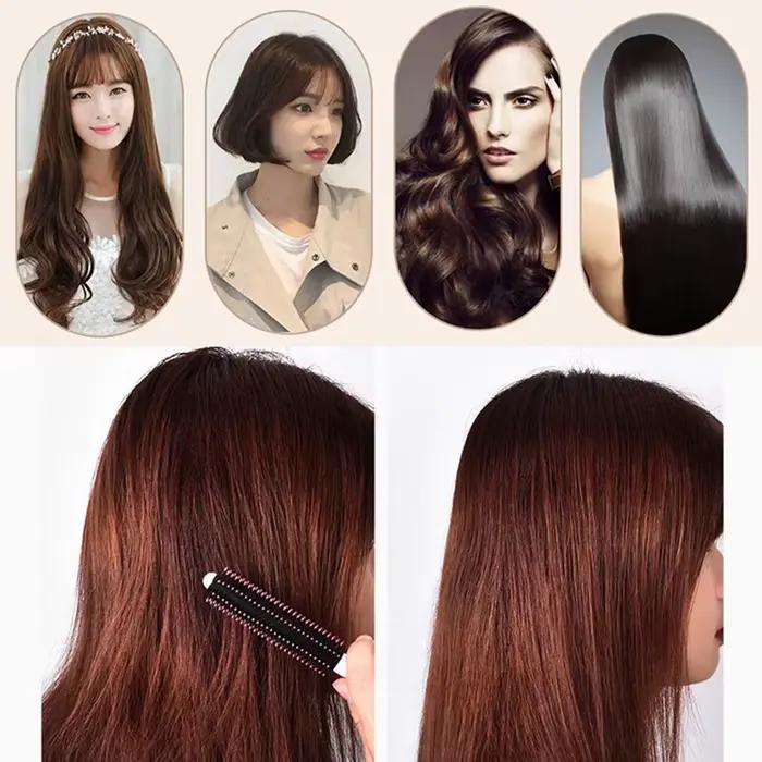 Peigne à cheveux ondulé et bouclé