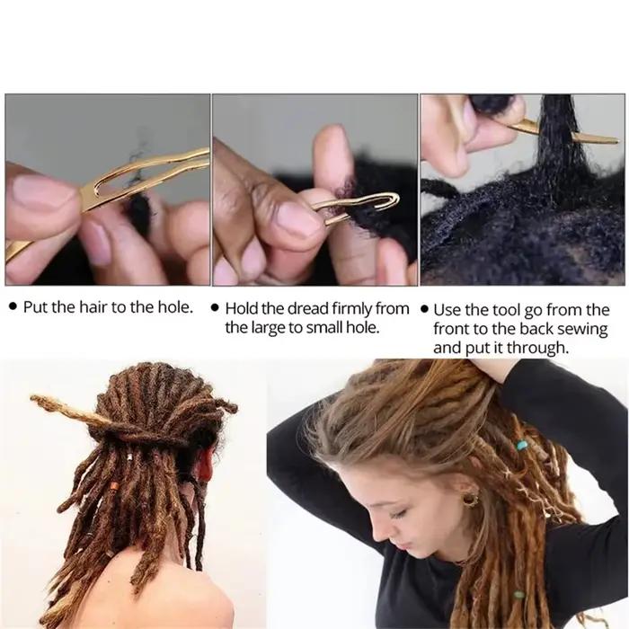 Dreadlocks Sisterlocks Crochet Microlocks Interlock Dreads Loc outil entretien serrage accessoires 1 pièce