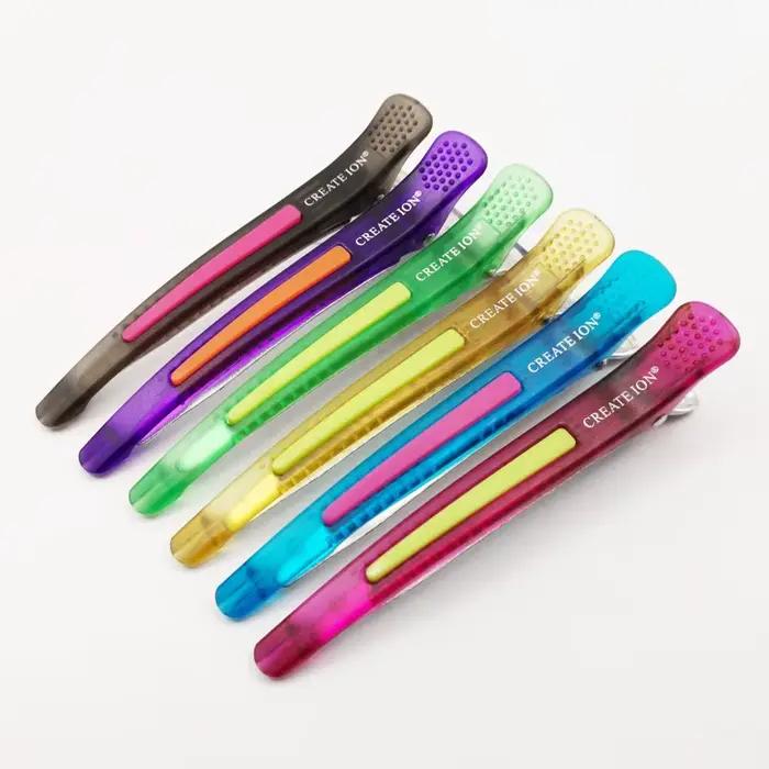 Épingle à cheveux en plastique segmenté pour Salon de coiffure, accessoires de coiffure, Clips pour tondeuse à cheveux, outils de coiffure professionnels