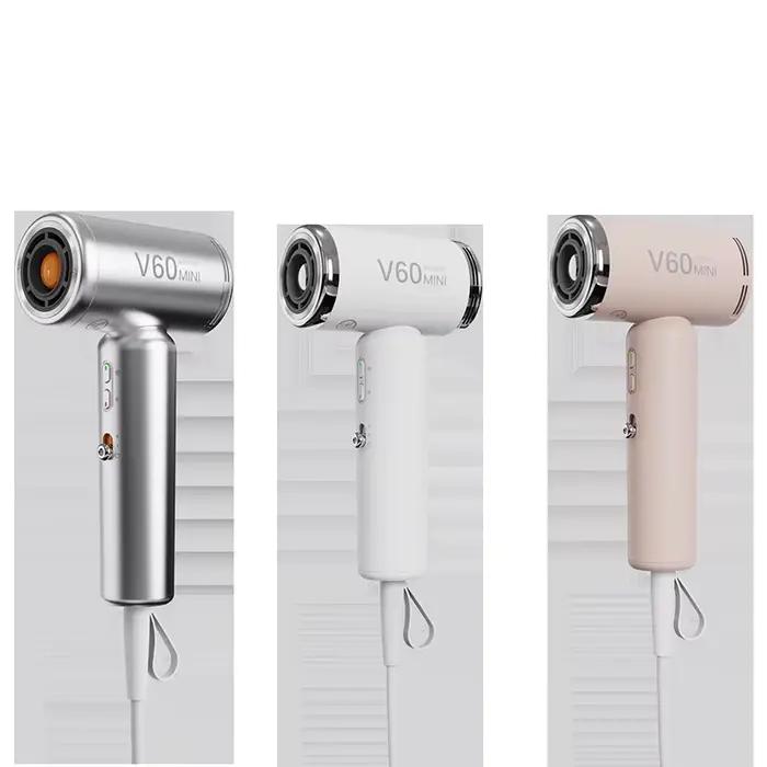Mini sèche-cheveux haute vitesse avec forte puissance de ventilation