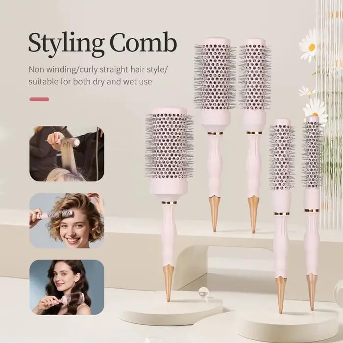 Brosse sèche ronde professionnelle pour barbier