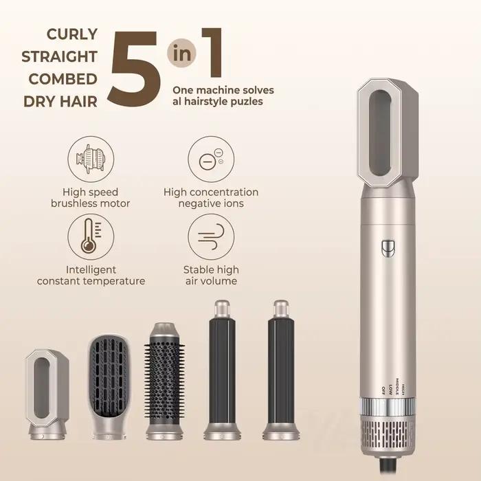 Sèche-cheveux professionnel UKLISS 5 en 1