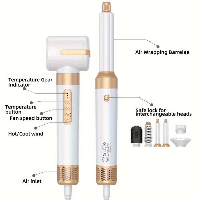 Sèche-cheveux brosse 7-en-1 UKLISS sans balais haute vitesse avec diffuseur