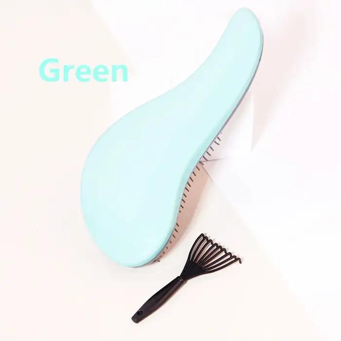 Ensemble de brosses à cheveux en forme de dauphin, adaptées au coiffage à domicile, aux salons de coiffure, antistatiques, spéciales pour les perruques en cheveux naturels