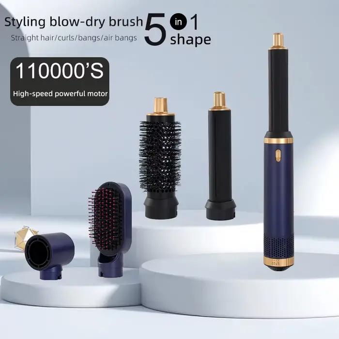 Kit de coiffure LUXLOCK sans fil 5-en-1 : Sèche-cheveux