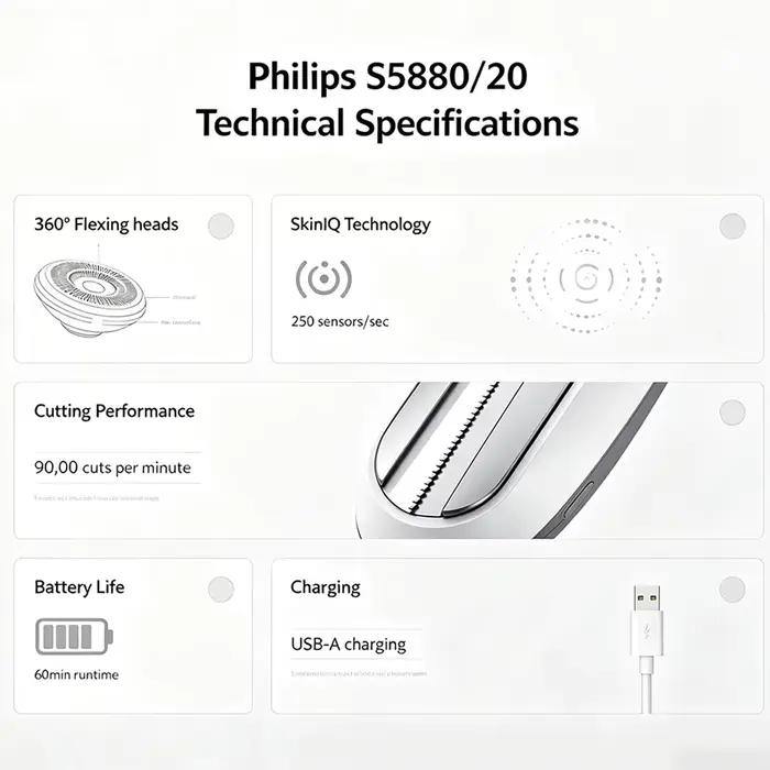 Rasoir électrique Philips série 5 S5880