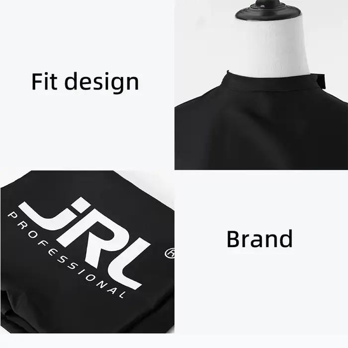 JRL 1, 8 m Cape de Coiffure Professionnelle Imperméable avec Col en Silicone et Boucle