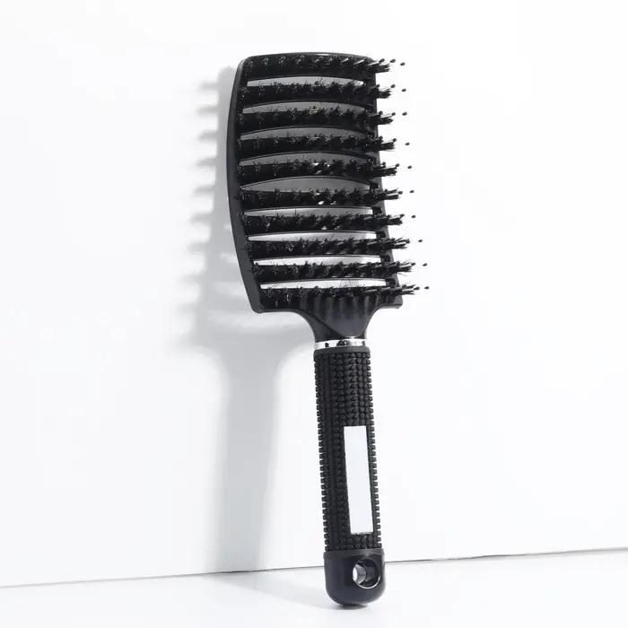 Brosse à cheveux démêlante en poils et Nylon pour femmes