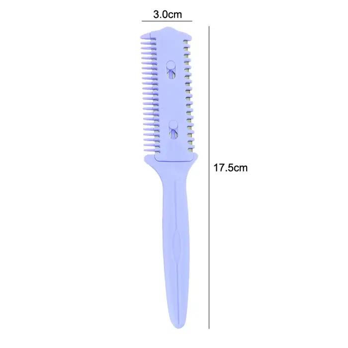 Brosse amincissante pour cheveux, peigne de rasoir pour barbier, outil de coiffure, lames de rasage, Salon de beauté, maison