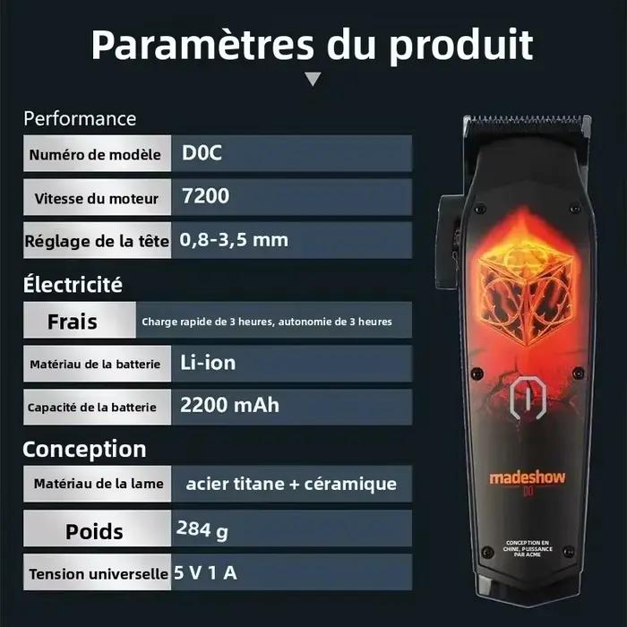 Tondeuse à cheveux professionnelle MadeShow D0